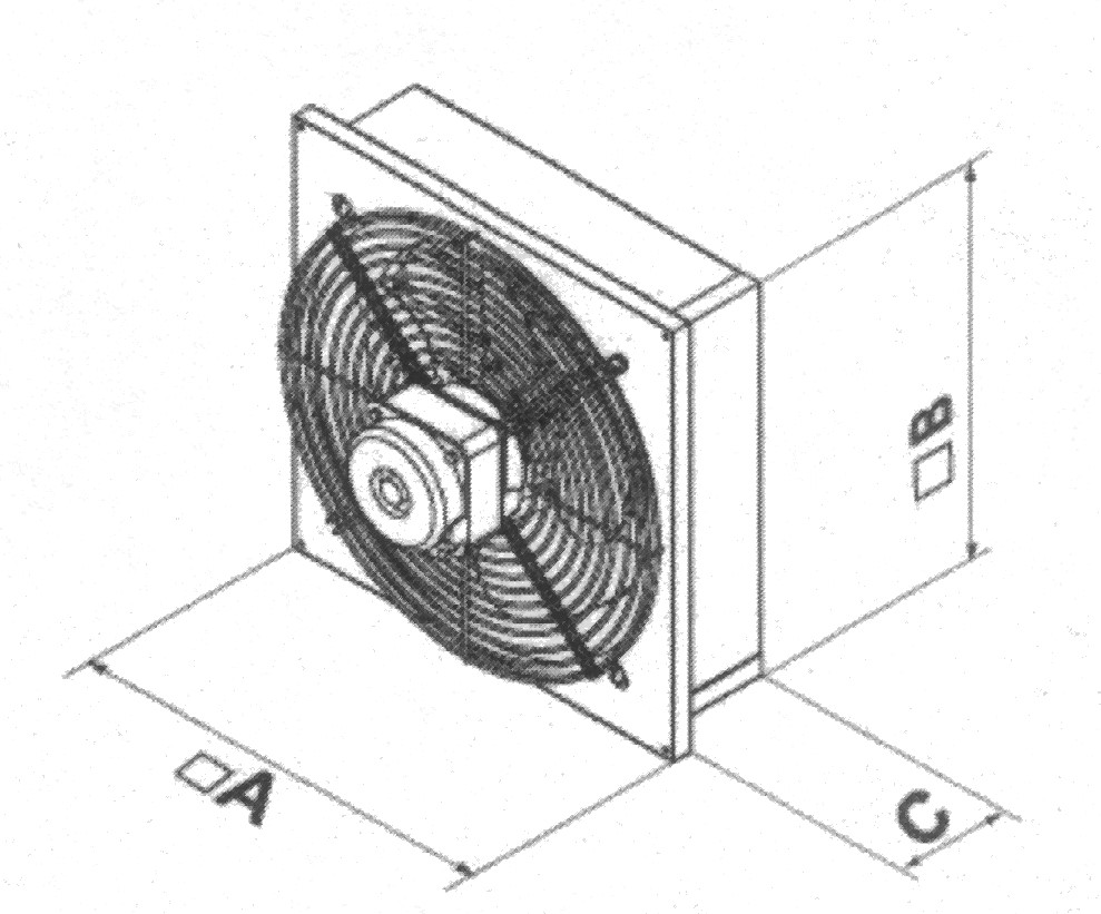 Вентилятор осевой оконный ВО – 2,5-220В