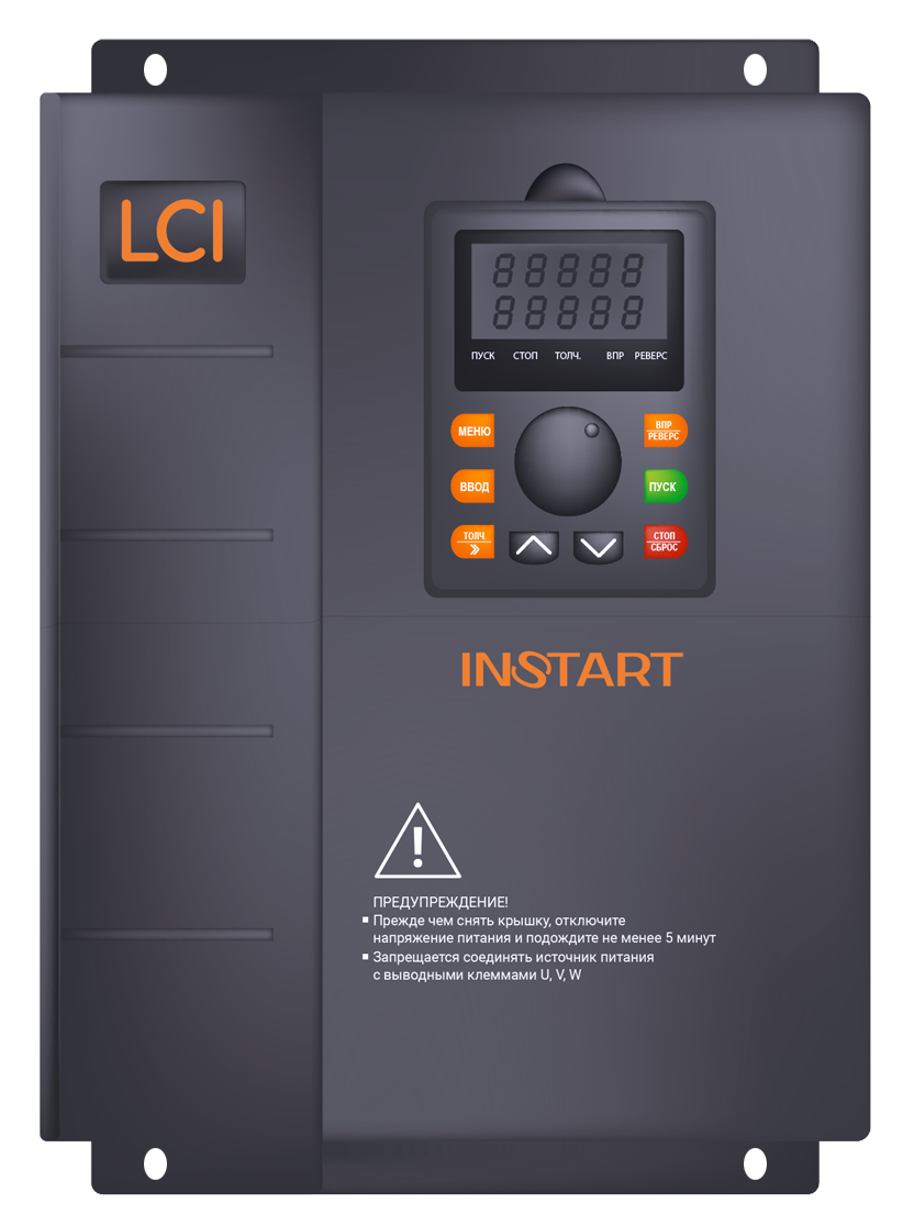 Преобразователь частоты с пожарным режимом LCI-G37/P45-4+LCI-FM